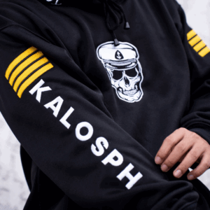 Front design of X-Large Embroid Seafarer custom hoodie jacket made in Marikina Philippines